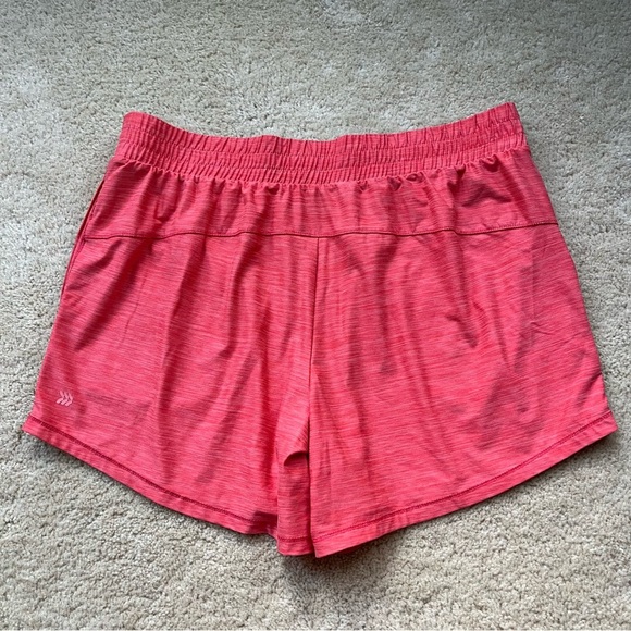 All in Motion Women's Orange Mid-Rise Exercise Shorts - Size L - EUC - Stretch - Picture 2 of 6
